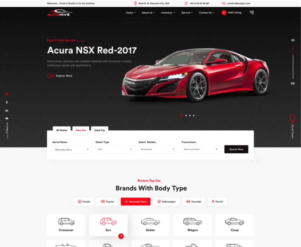 Autohive Car Dealership & Listing WordPress Theme Find Your Dream